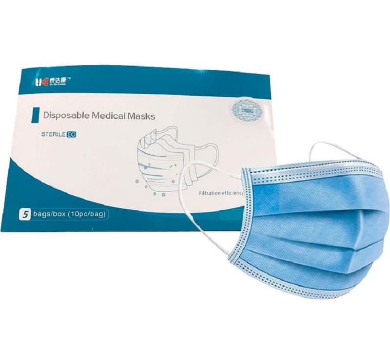 Boite Masques Medicaux 3 Plis (50Pcs)
