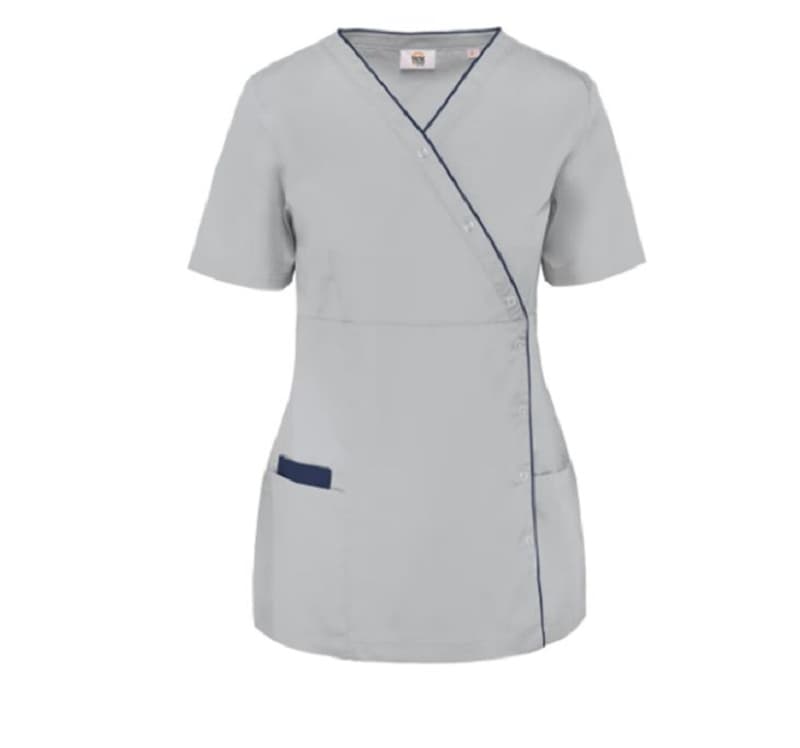 Blouse Pc Dame Wk506 Snow Grey Xs À 3Xl