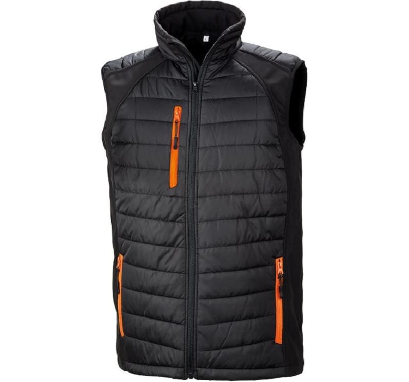 Gilet Body R238X Noir/Orange T Xs À 3Xl