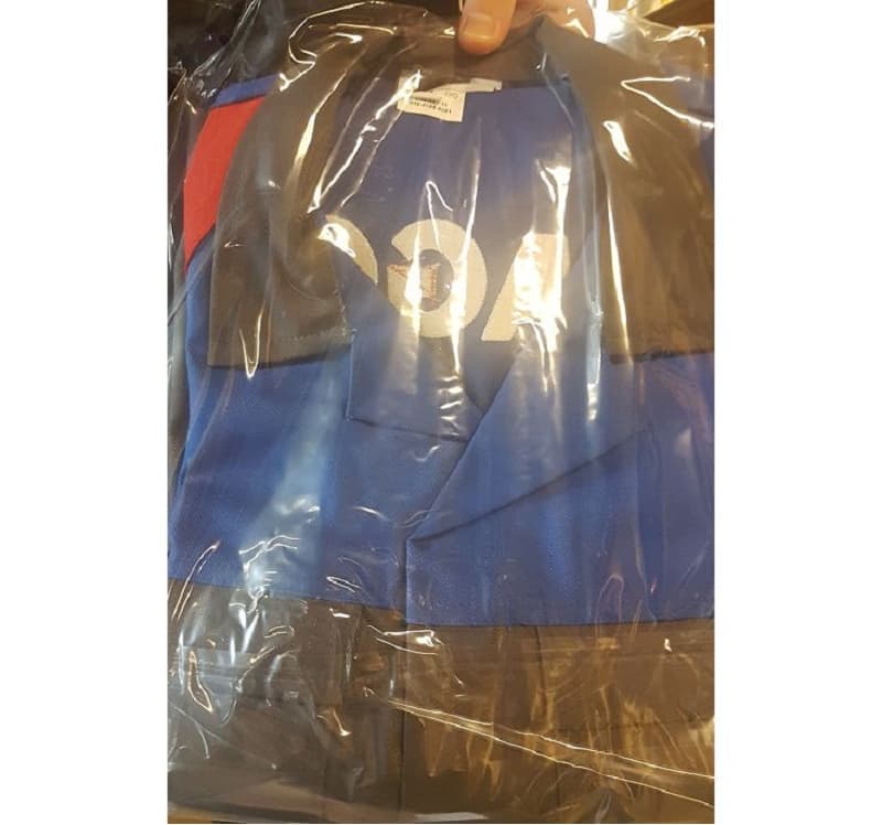 Blouson Cp Gris Agc Brode Dos Poitrine T