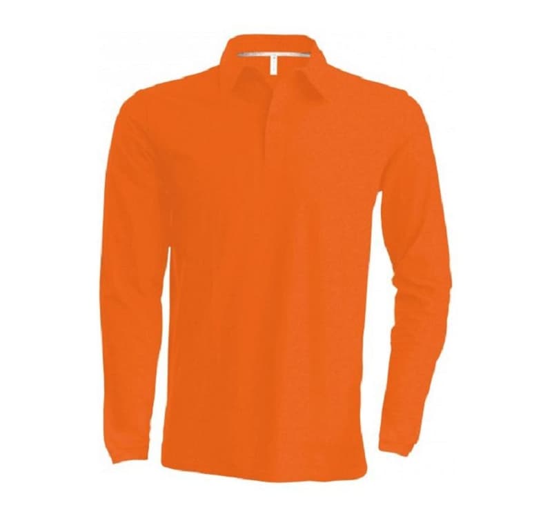 Polo Lm Orange K243 S À 4Xl