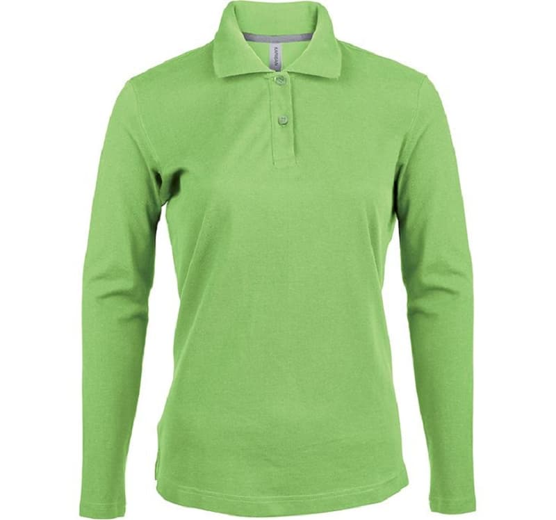 Polo Ml Femme K244 Lime Ts À 3Xl