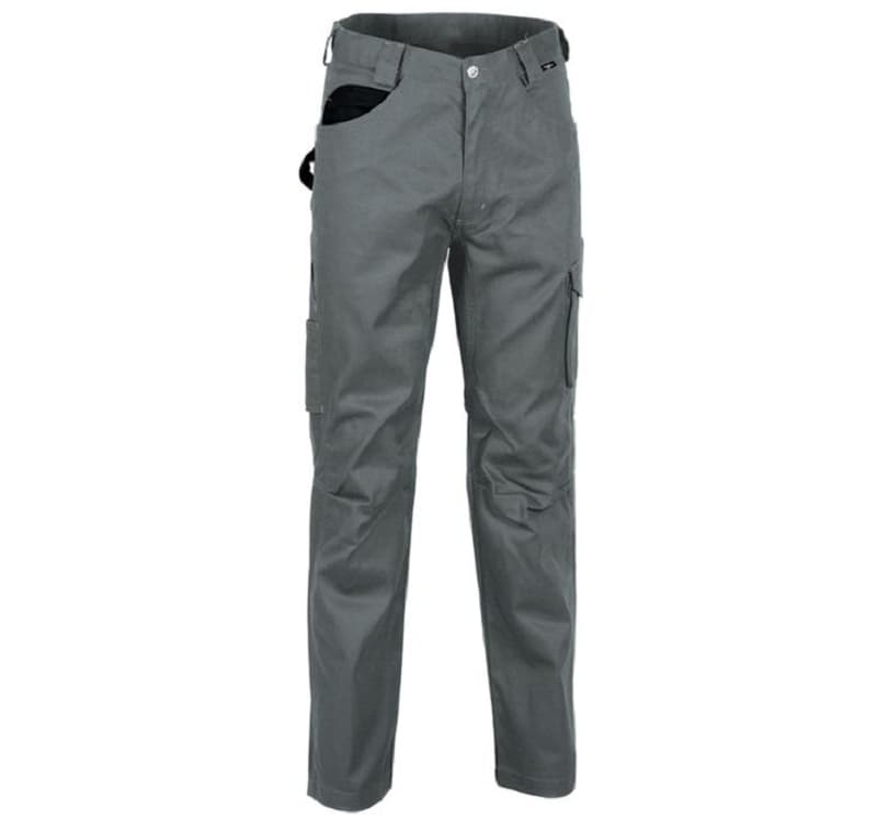 Pantalon Drill Cp Gris/Noir 38 À 58