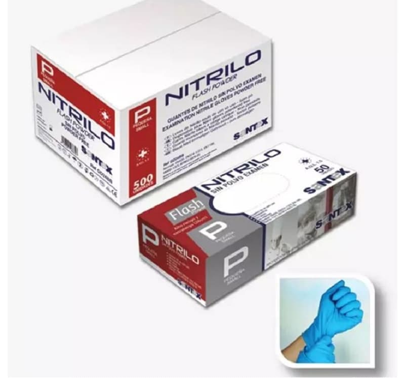 Gants Nitrile Long (50Pcs) T S À Xl