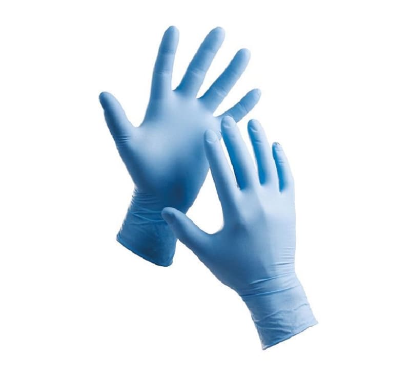 Gants Nitrile Bleu Poudres
