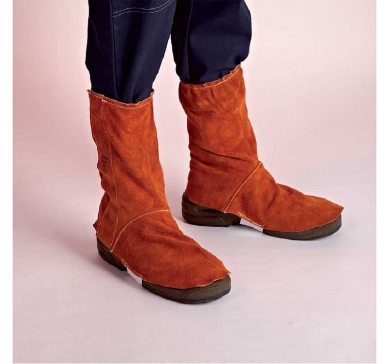 Guetres Cuir Croute Ignifugee