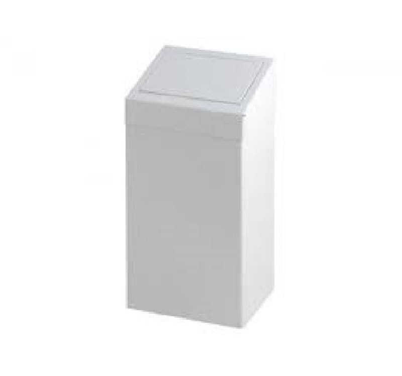 Poubelle 50L Metal Blc 22.80.00