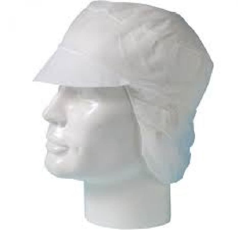 Casquette Blanche A Resille Sachet100Pc