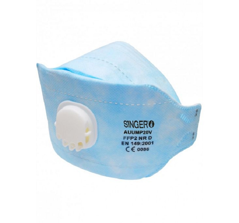 BOITE 20 MASQUES PLIABLES FFP2D VALVE