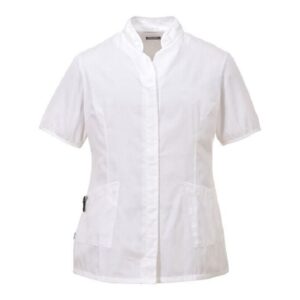 BLOUSE BLANCHE MC PRESSIONS T XS ? 3XL