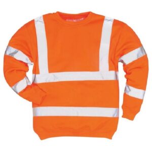 SWEAT SHIRT PC HV ORANGE XS ? 5XL