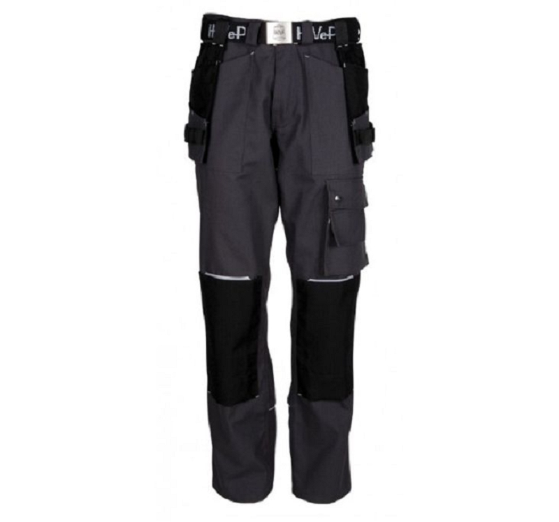 PANTALON CP GRIS POCH GENOUX T52