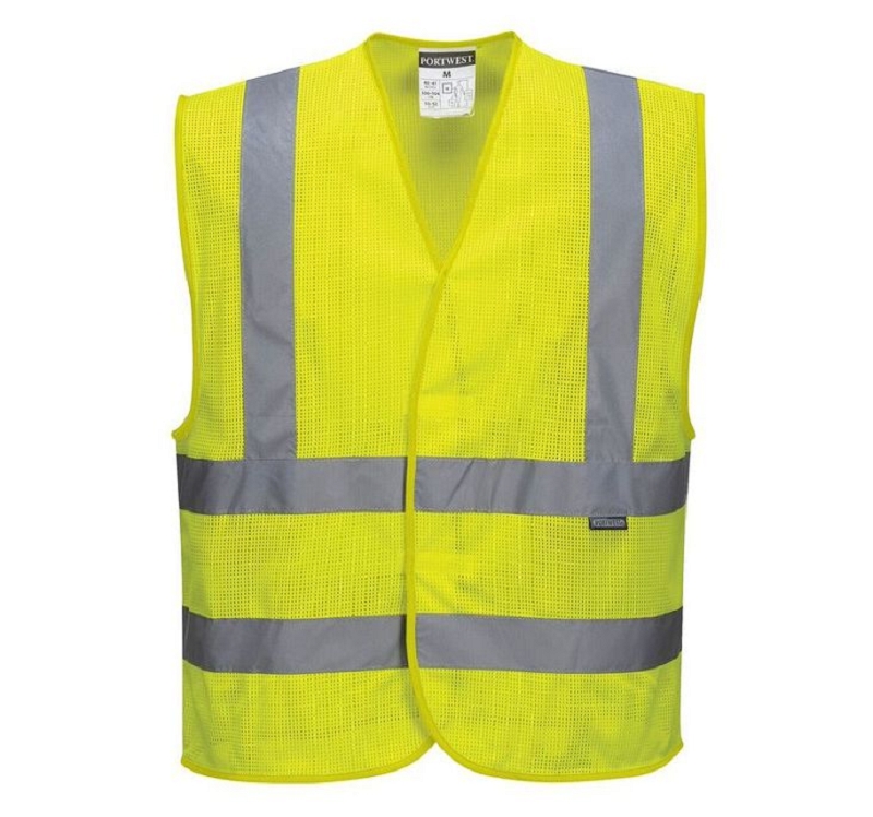GILET HV JAUNE/NOIR C370 S/M ? 4XL/5XL