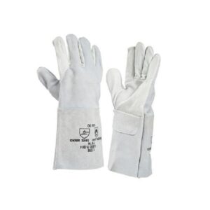 GANTS 5 DOIGTS CUIR FLEUR/CROUTE