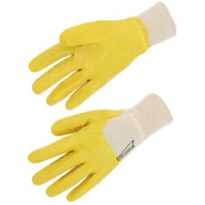 GANTS NITRILE JAUNE DOS AERE T 7 ? 10