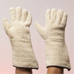 GANTS COTON BOUCLETTE MANCHETTE BOUCLETTE