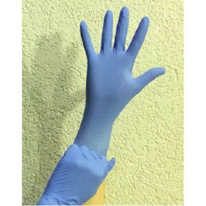 GANTS NITRILE BLEU NON POUDRE  T S ? XL