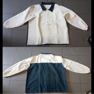 VESTE CUIR FLEUR DOS IGNIFUGE T S Ո XXL