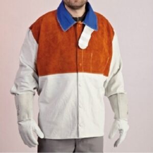 VESTE SOUDEUR VACHETTE DOS TOILE S ? 2XL