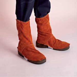 GUETRES CUIR CROUTE IGNIFUGEE