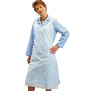 TABLIERS PE BLANC 100PCS 125X80