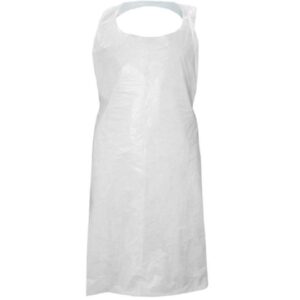 TABLIER PE A BAVETTE 125 X 81 SACHET 100PC